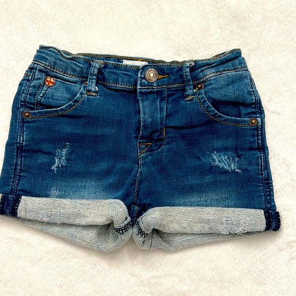 Hudson Jeans Other - HUDSON Kids Girls Denim Jean Shorts Size 6 Medium Wash Stretchy Cut Off Cuffed